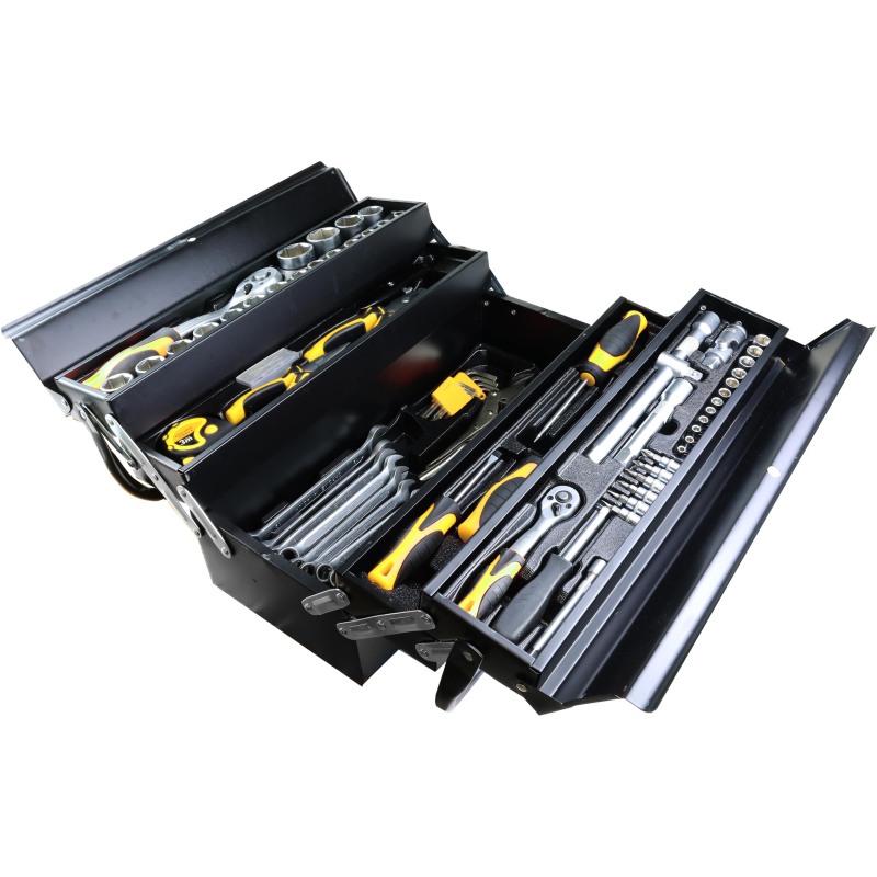 Caisse à outils métal 86 pièces Mekano