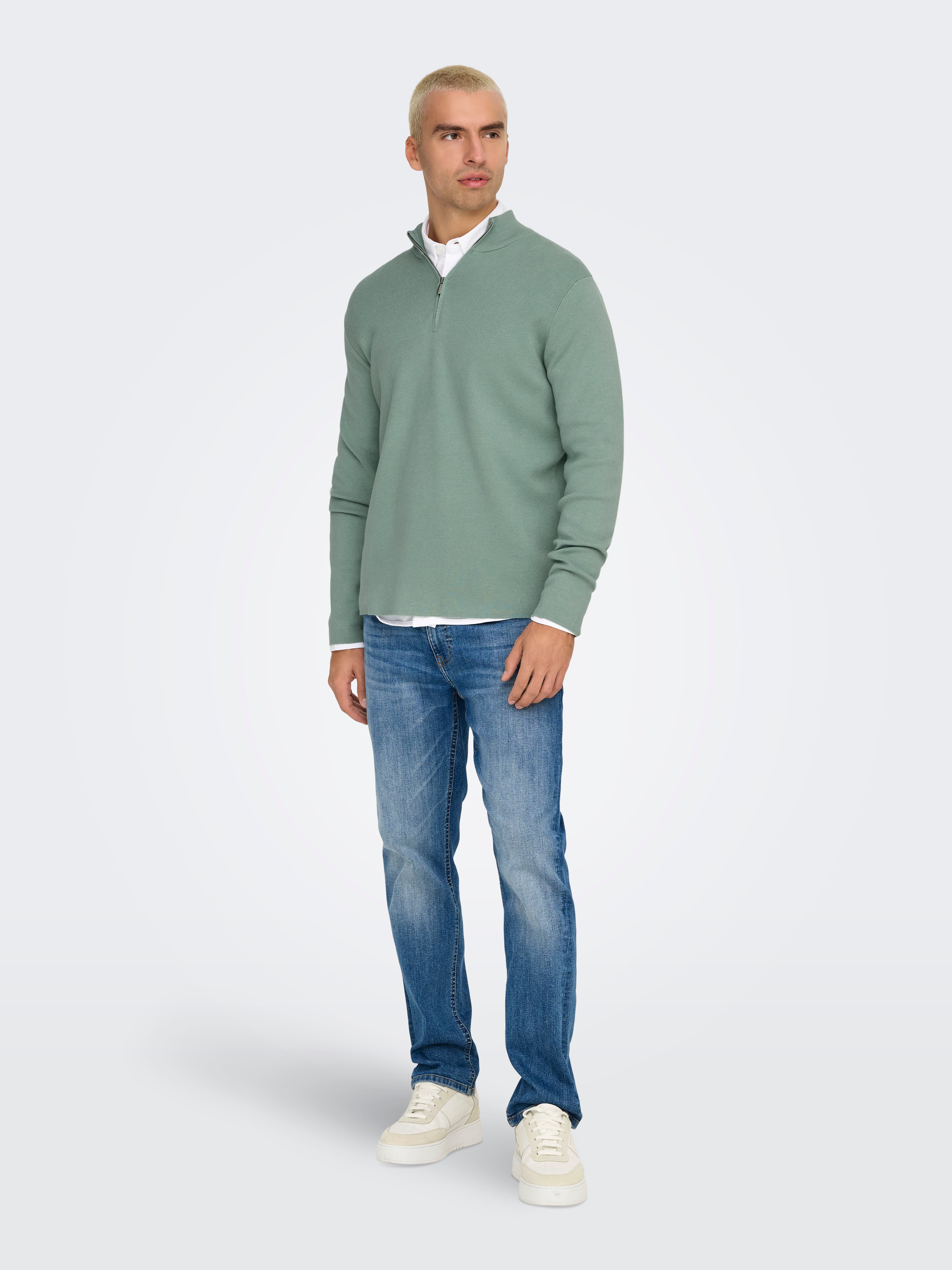 ONSCOOPER Pullover Iceberg Green