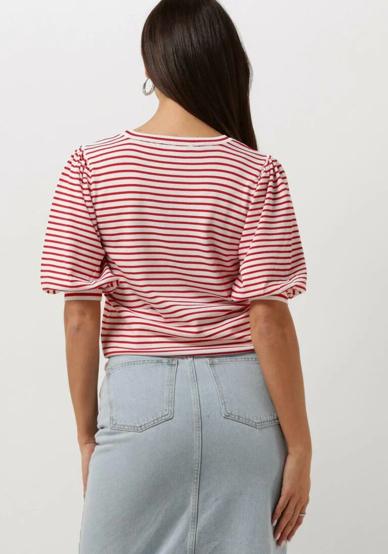 JANSEN AMSTERDAM rode jansen amsterdam  k136 knit top 3/4 sleeve