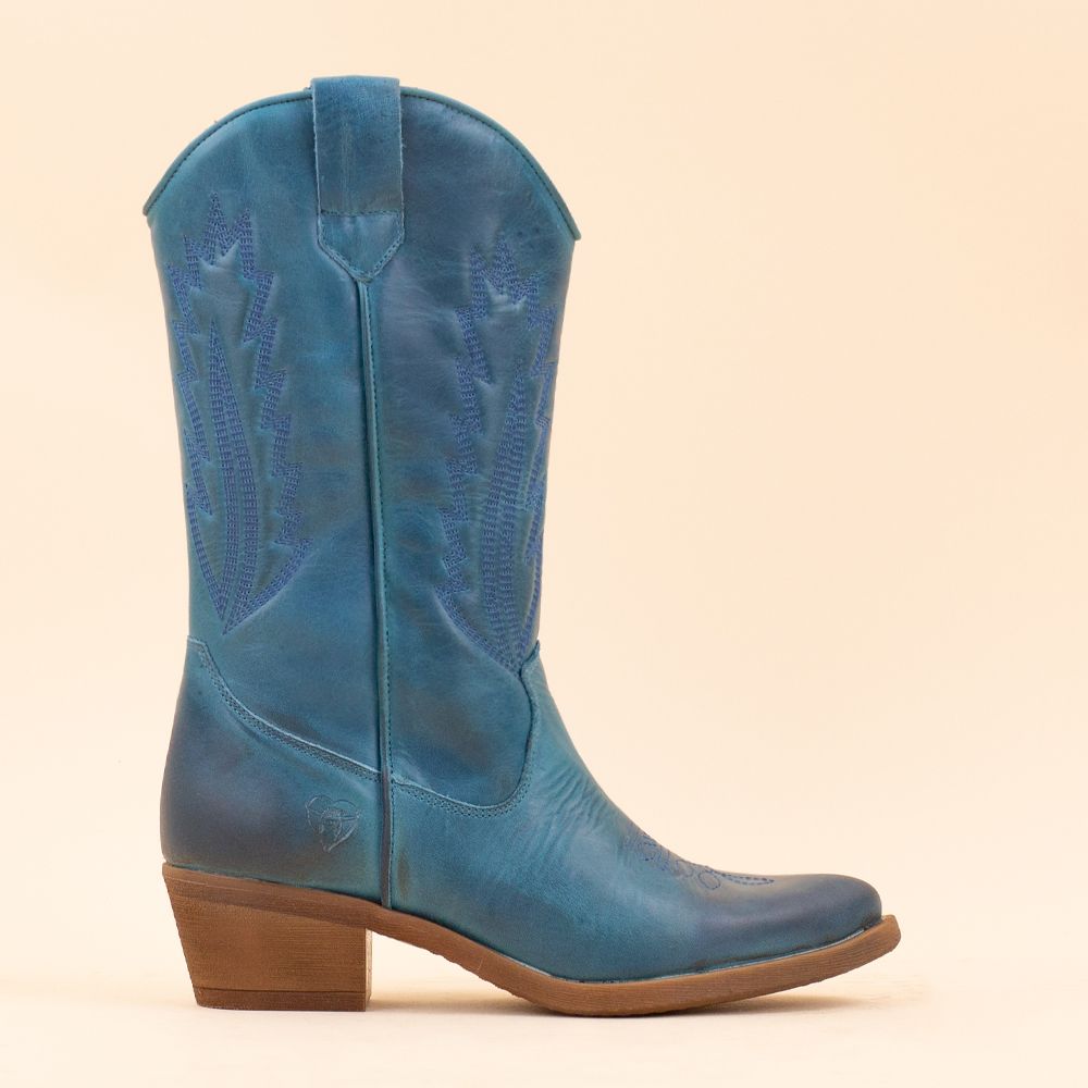 La Pintura cowboyboots Varsy blauw