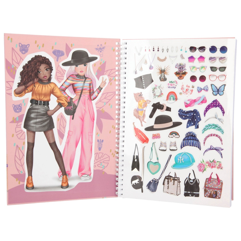 TOPModel Malbuch mit Stiftset