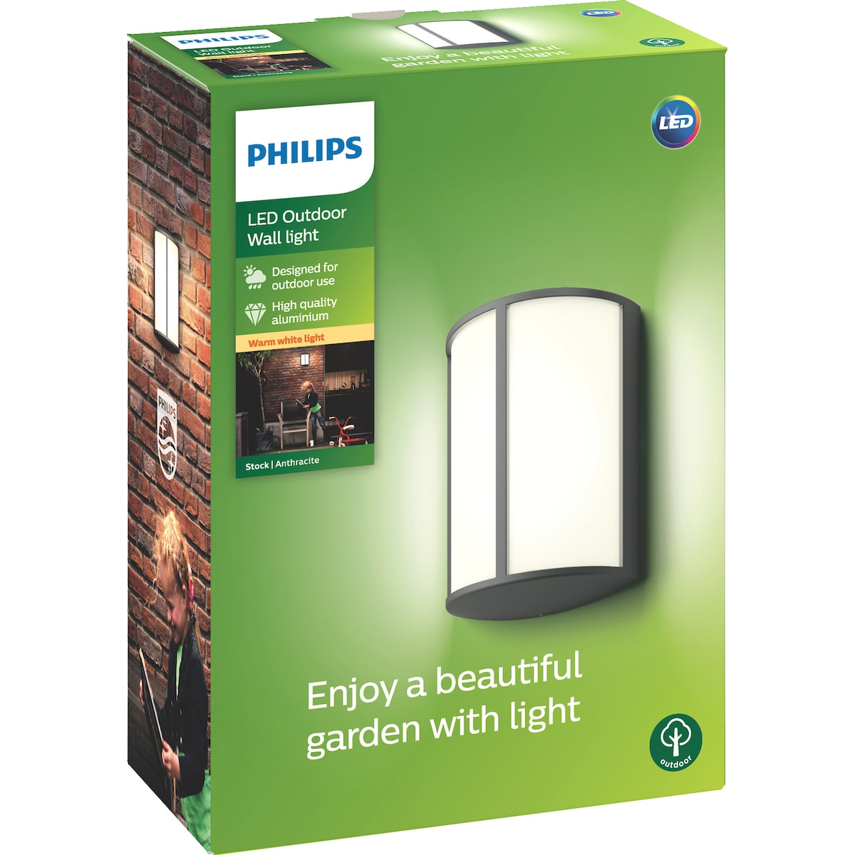 Philips Stock Outdoor vegglampe 5,5W