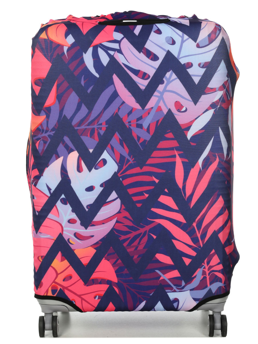 Housse de valise Periea Purple Zigzag L