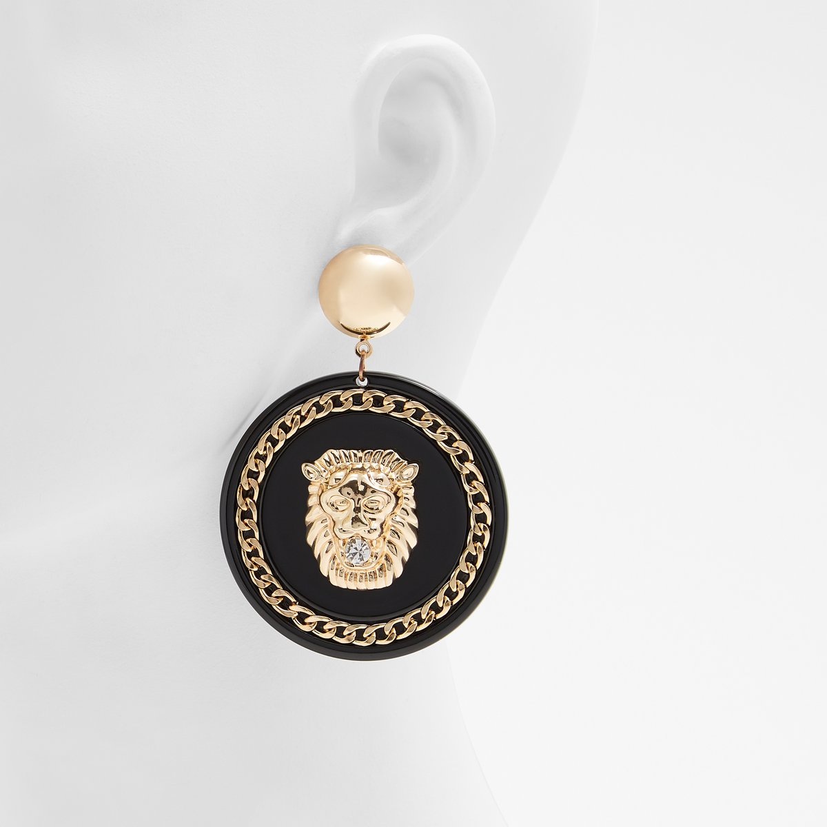 Glibeth Black-Gold Multi Women Earrings