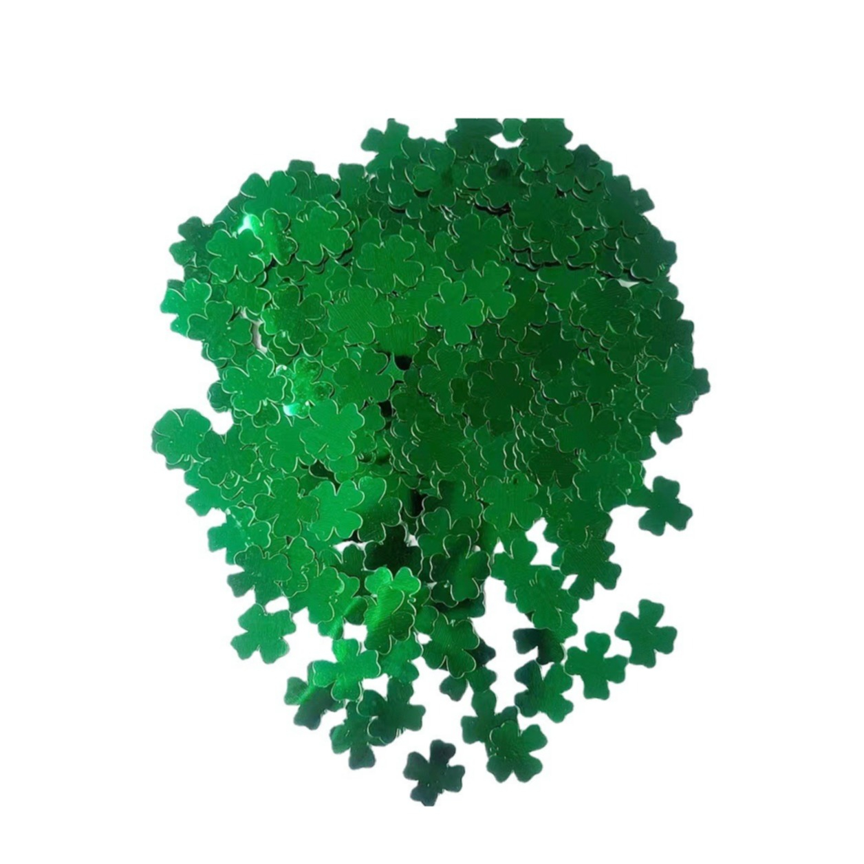 (15g) 15mm Konfetti Party Deko Kleeblatt Streukonfetti Tischdekoration für Silvester / Geburtstag - Grün