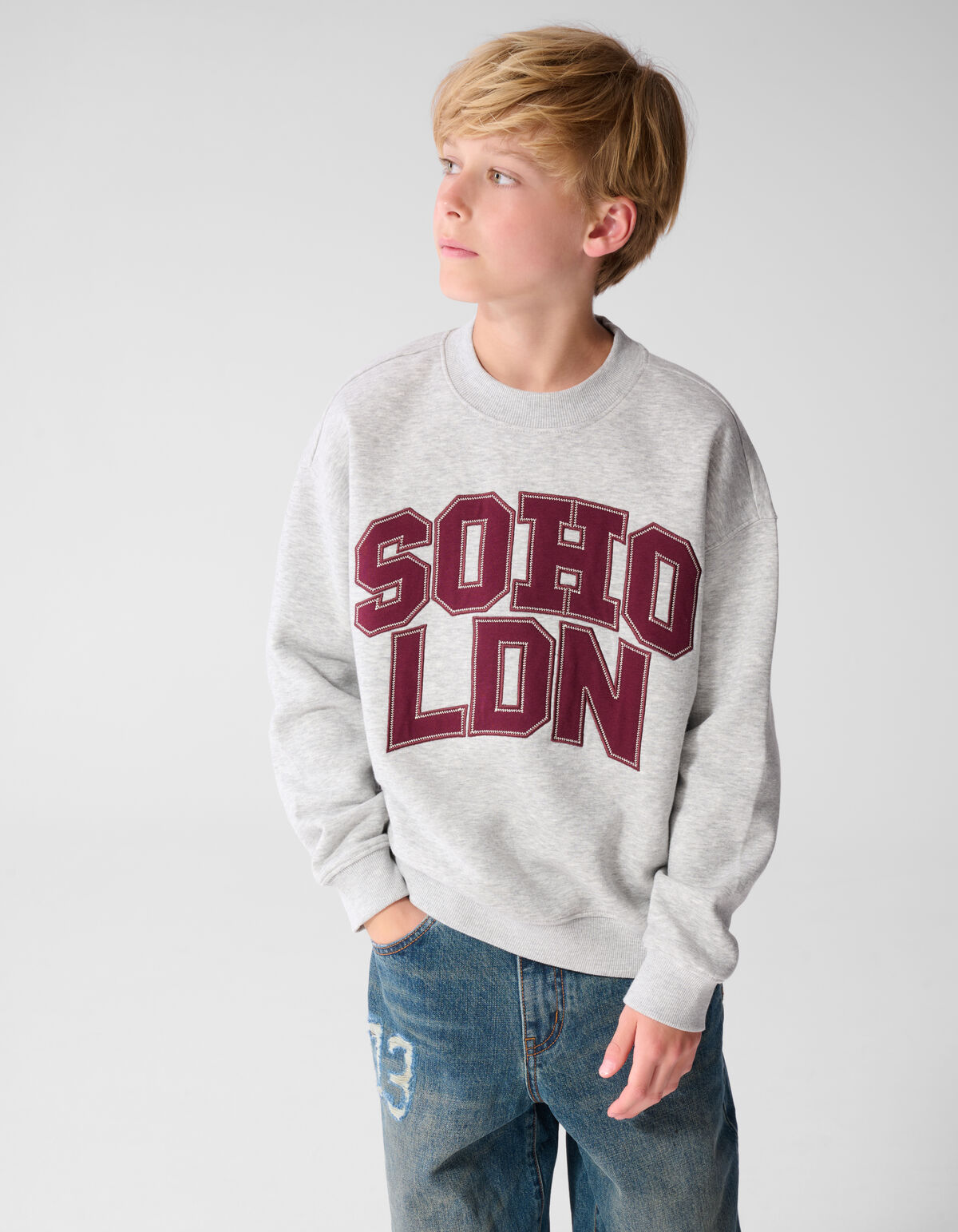 Soho Londen Sweater Lichtgrijs