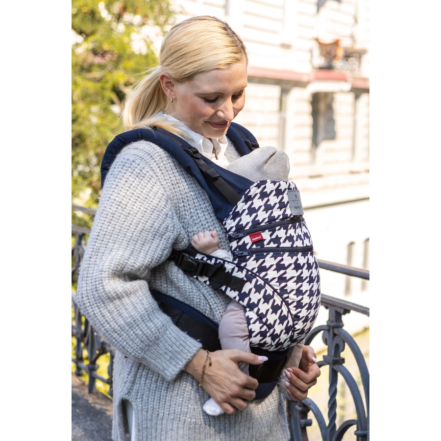 manduca Babytrage XT by bellybutton PepitaNavy