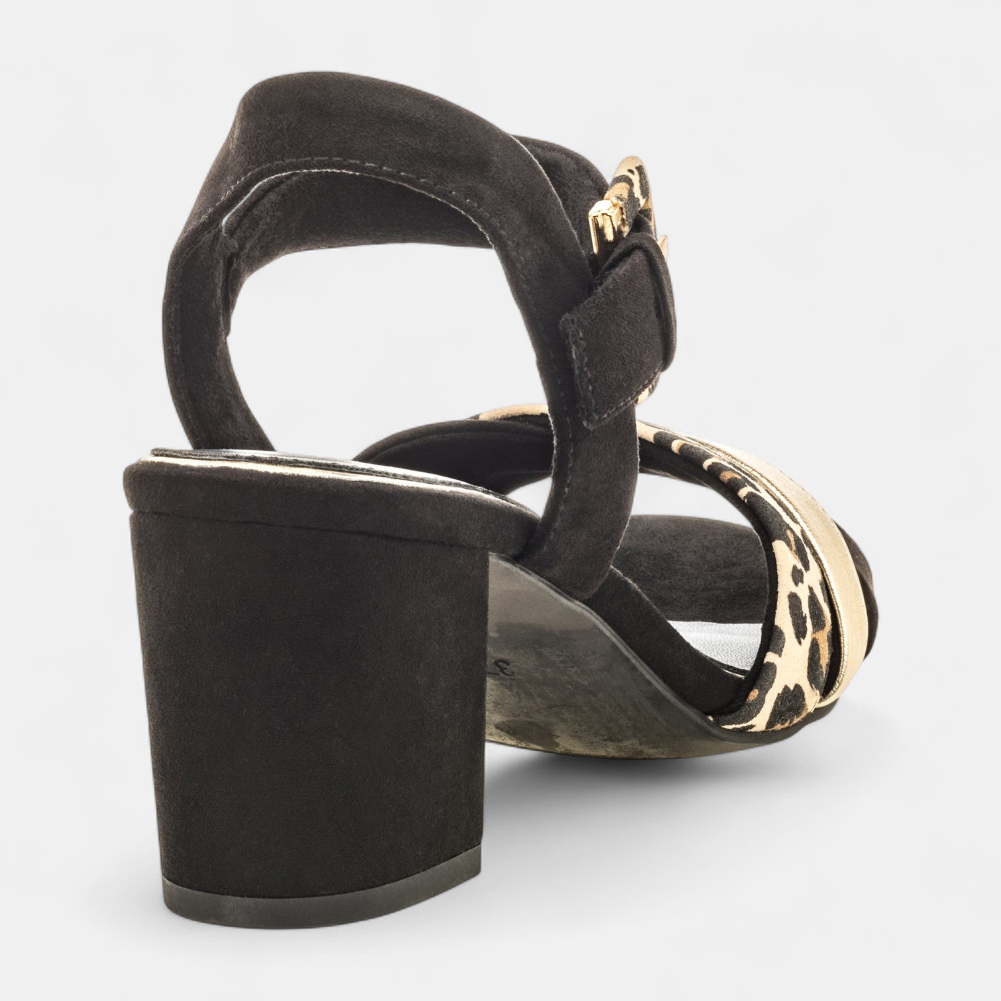 Nu-pieds à talon Femme noir
