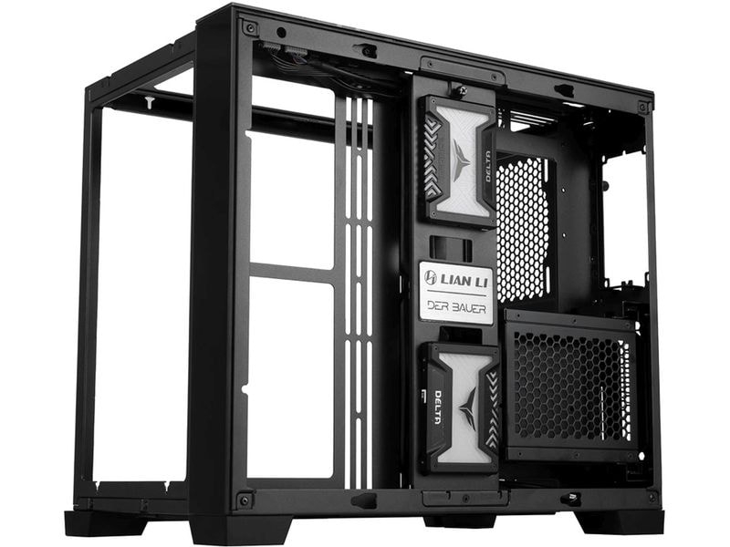 Lian Li PC-Gehäuse O11 Dynamic Mini Schwarz Komplett modularer Midi-Tower mit Sichtfenster