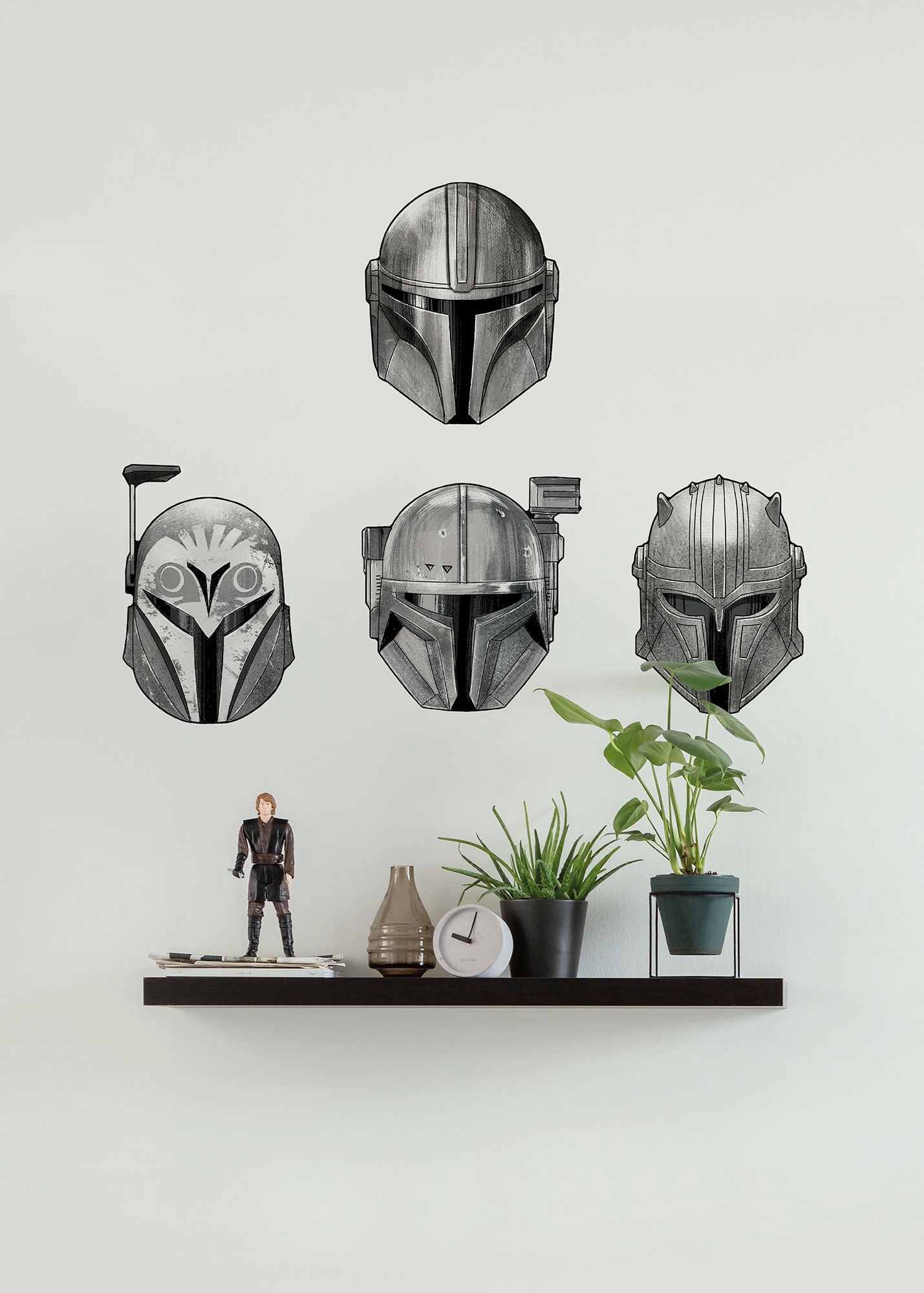 Komar Wandtattoo »Star Wars The Mandalorian Helmets« 50 x 70 cm (Breite x Höhe) - Kinderzimmer, Wandsticker
