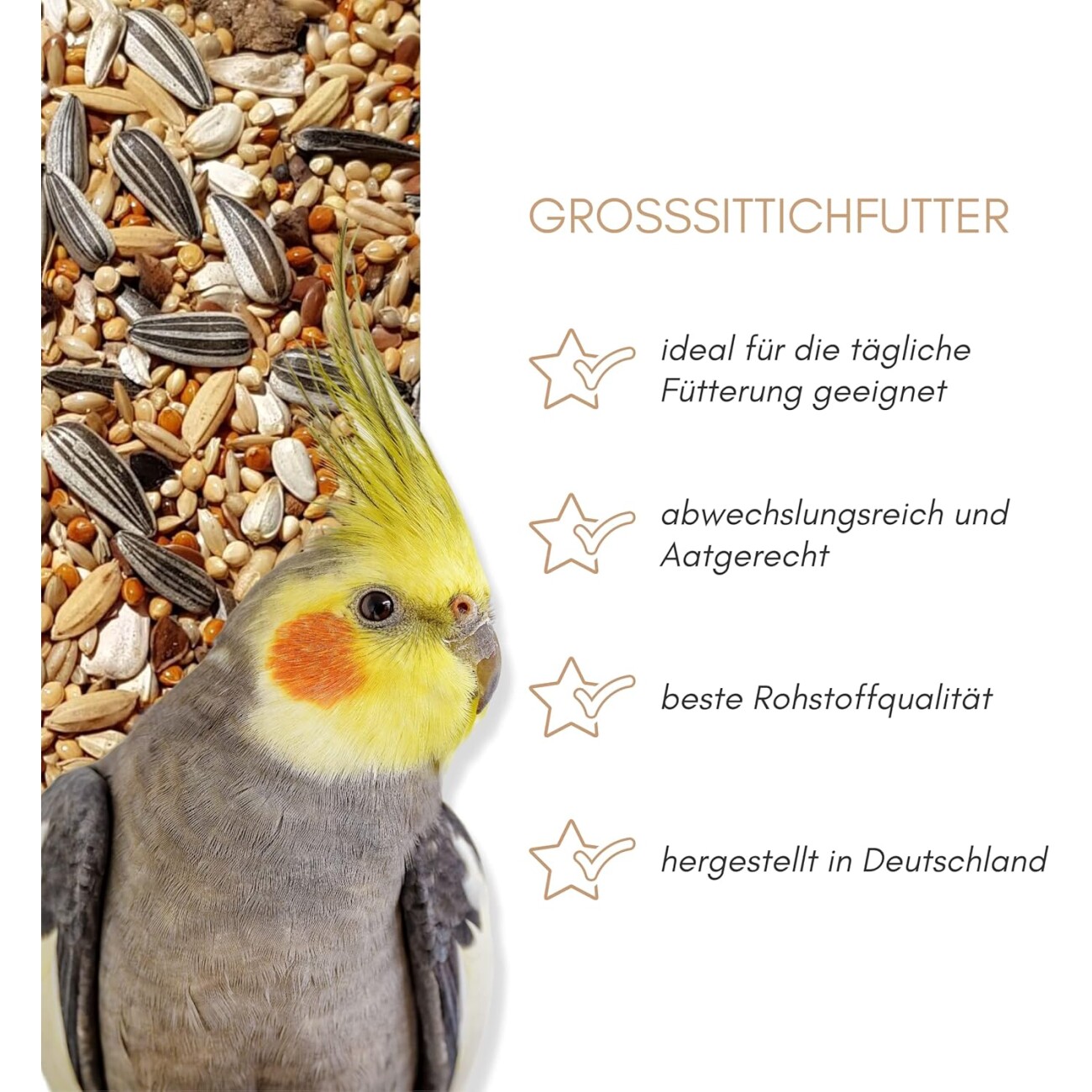 Supravit Großsittichfutter - Körnermischung für Großsittiche 2,5 kg