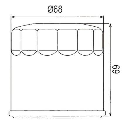 Filtre à huile HifloFiltro HF682 Type origine