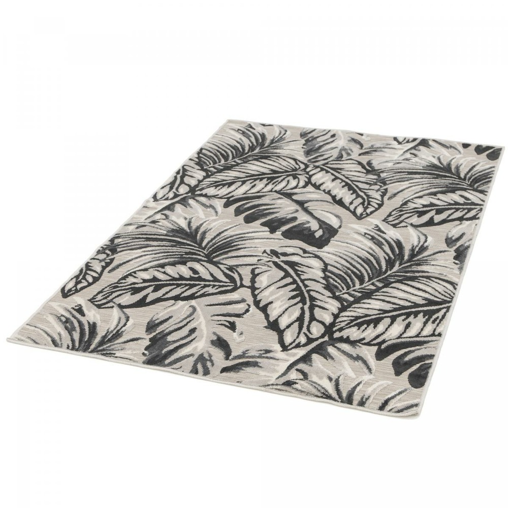 Tapis extérieur noir 80x150 cm