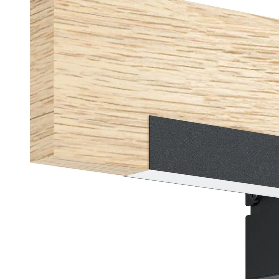EGLOCamachoWandlamp-LED-44cm-Zwart/Bruin