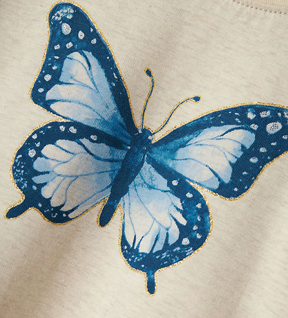Name It T-Shirt - NmfDemmi - Peyote Melange m. Print