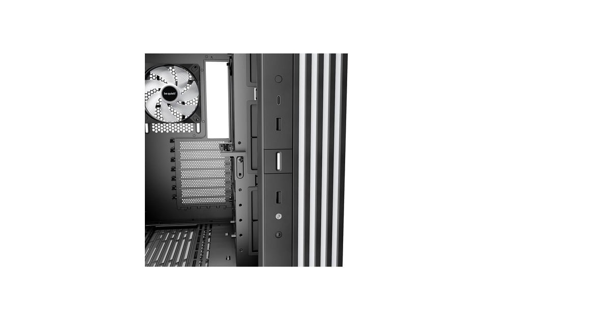 be quiet!Light Base 600 LX midi tower behuizing  (Zwart | 2x USB-A | 1x USB-C | RGB | Window)