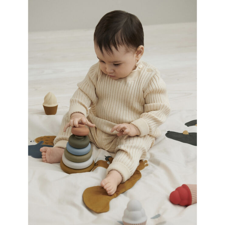 Liewood Dag stacking tower Khaki multi mix