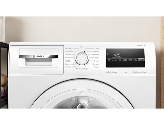 BOSCH - Lave linge Frontal WAN24209FR, Série 4, Iron Assist, Speed Perfect