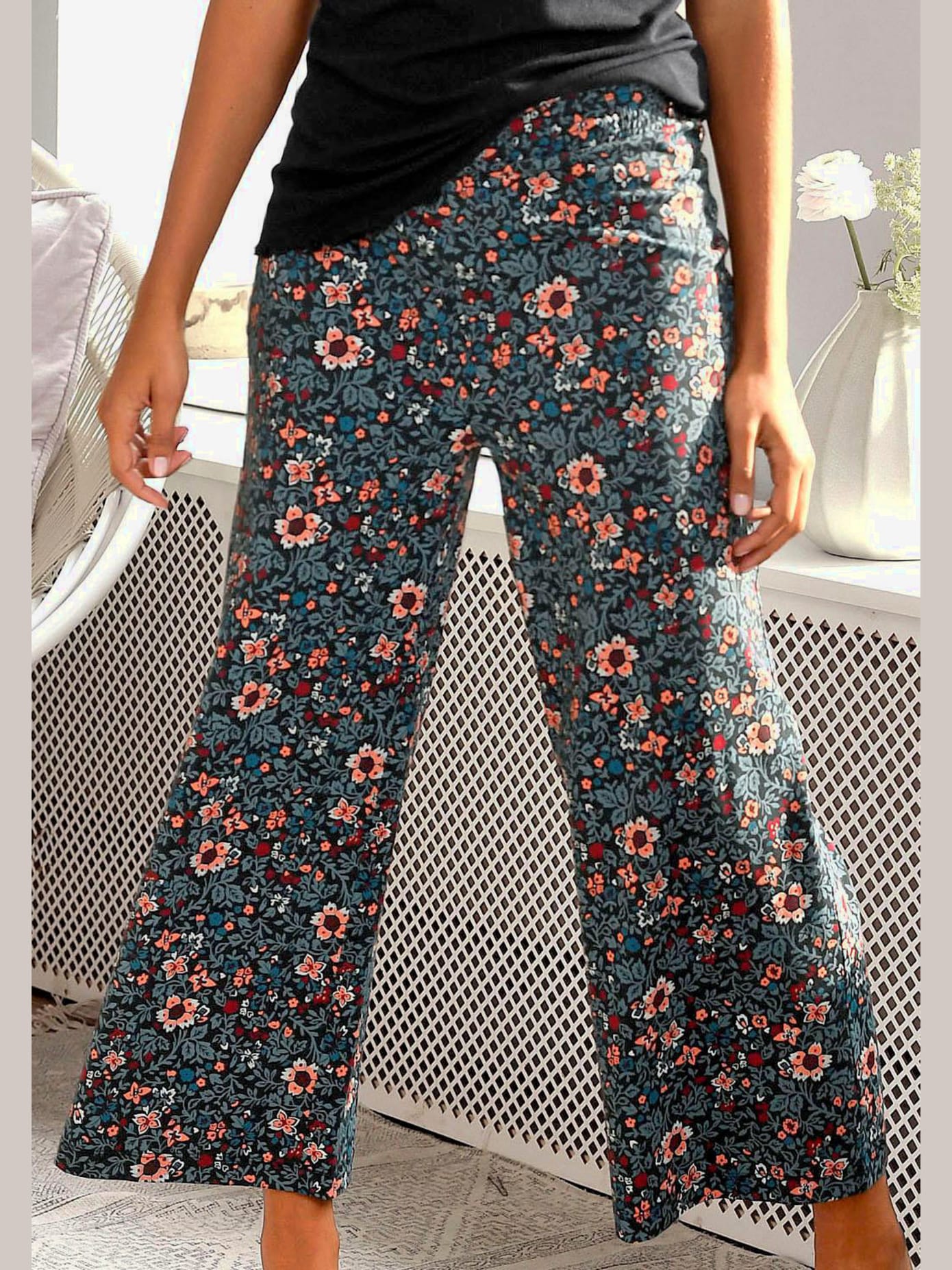 Bas de pyjama pantalon de nuit à motifs