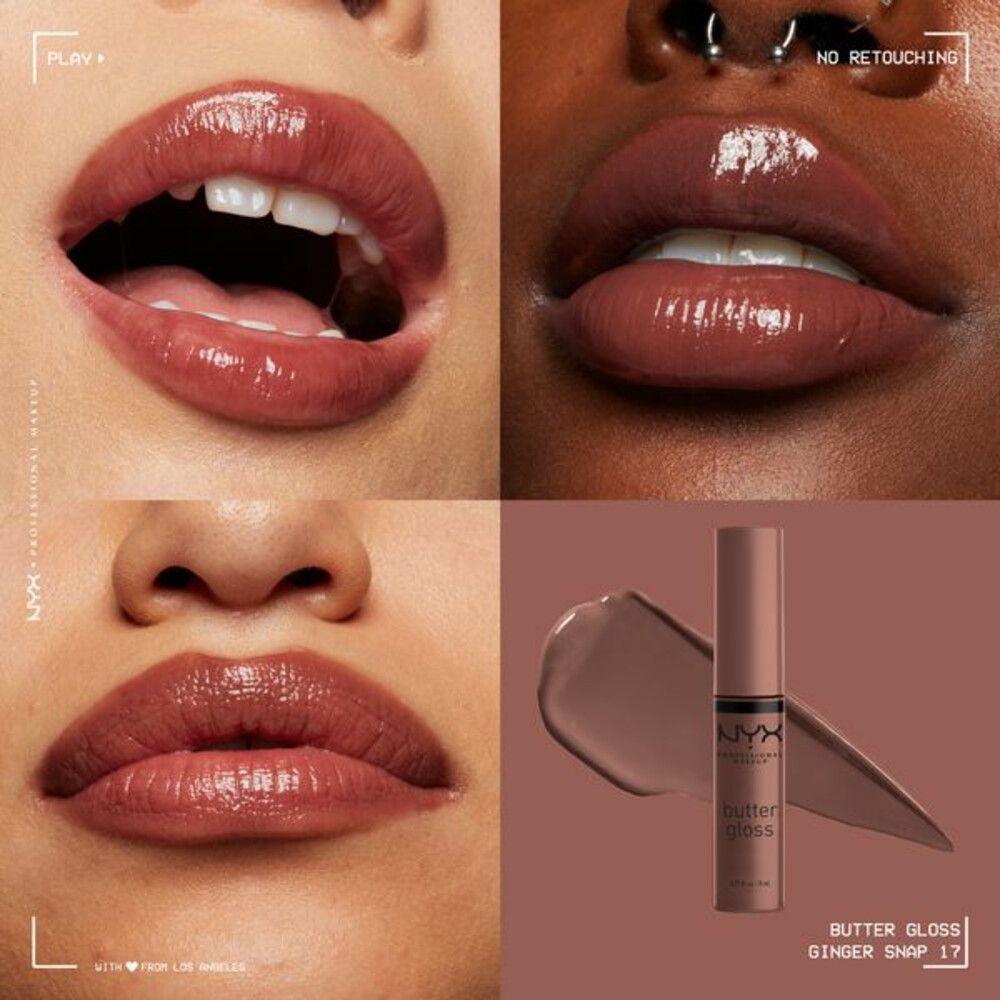 NYX Butter Gloss Lipgloss Ginger Snap8 ml