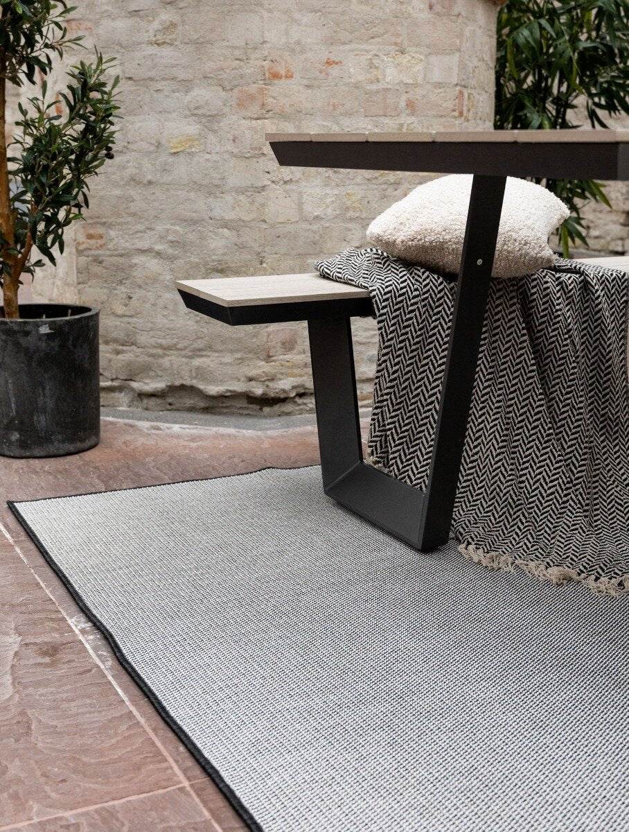 Buitenkleed Mono - Zwart|wit -  dubbelzijdig - EVA Interior