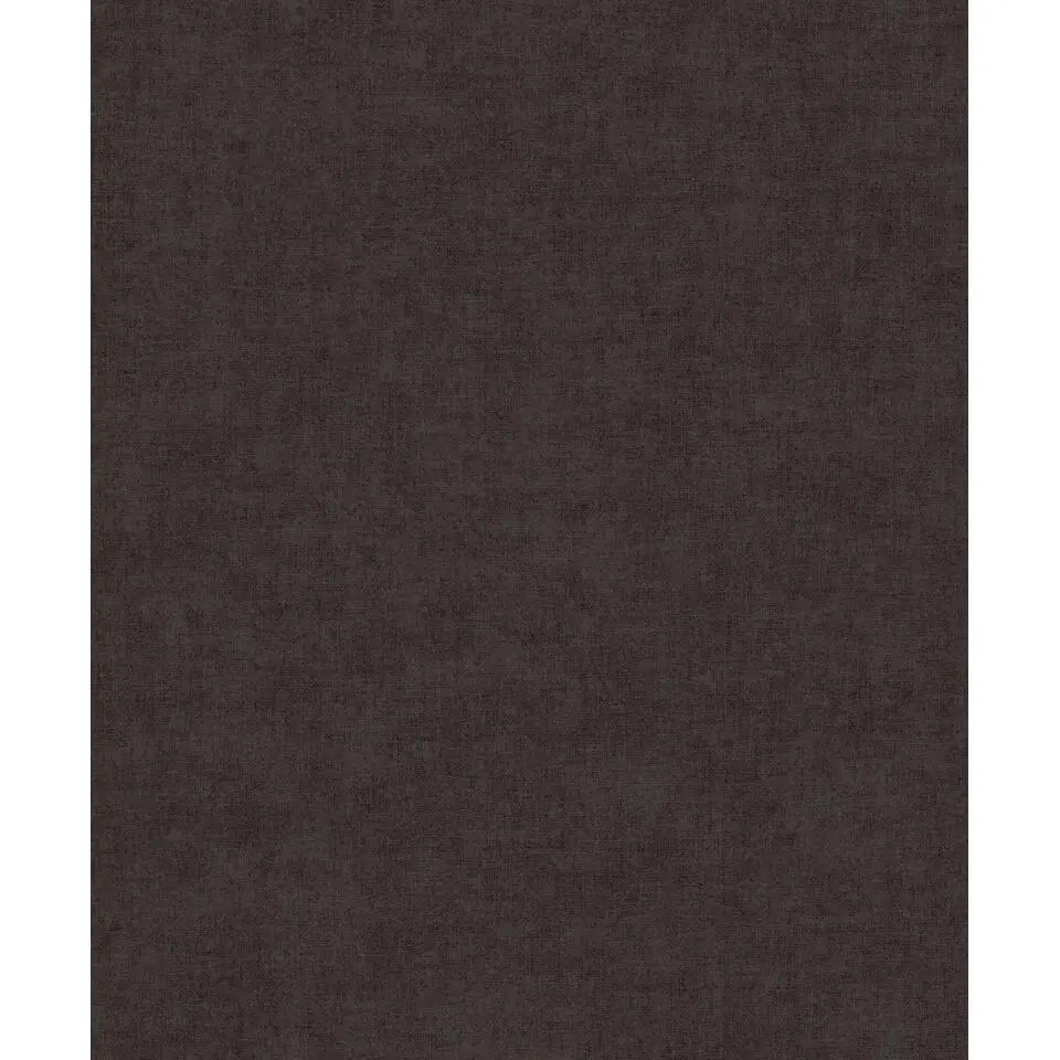 Dutch Wallcoverings Vliesbehang Linen & Textures uni - darkchoco - 10,05m x 53cm