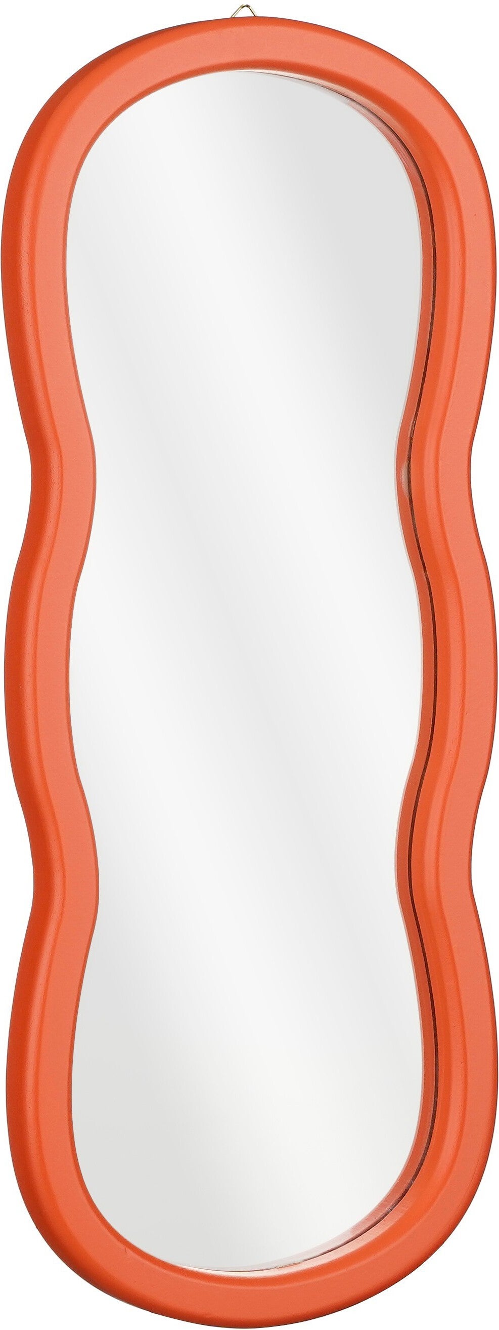 Mica Decorations spiegel Madera oranje 58 x 22 x 2,5 cm