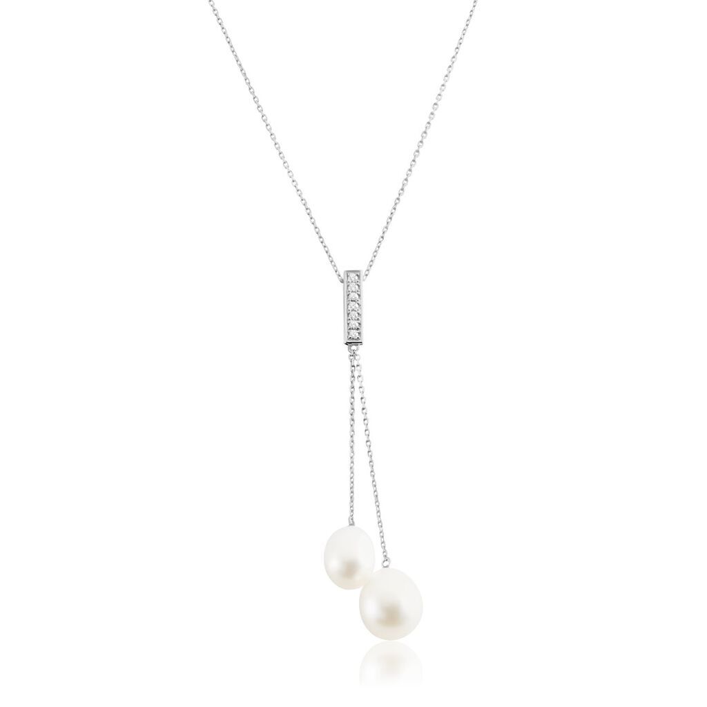 Collier Giacomo Or Blanc Perle De Culture