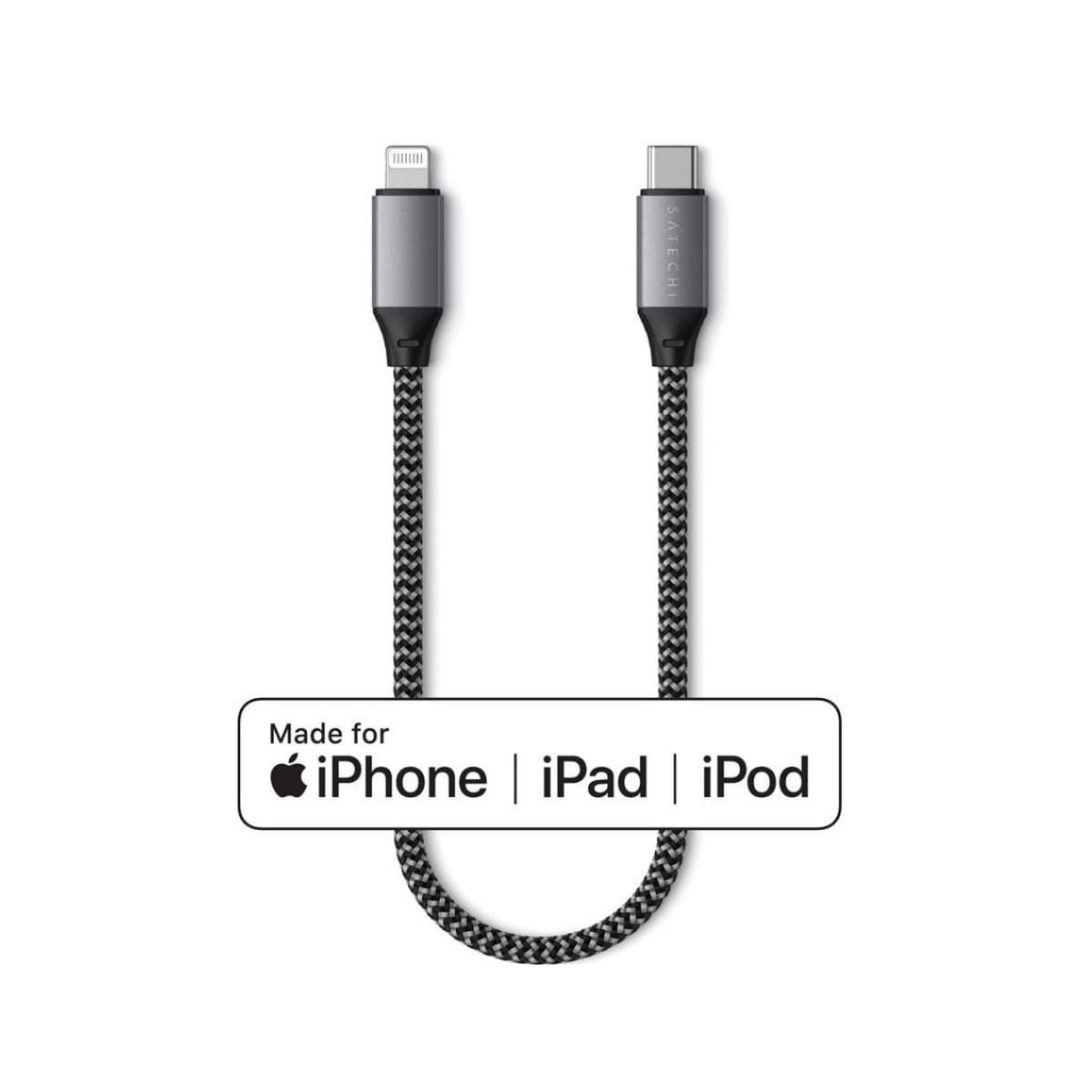 Satechi USB-C til Lightning-kabel 25 cm