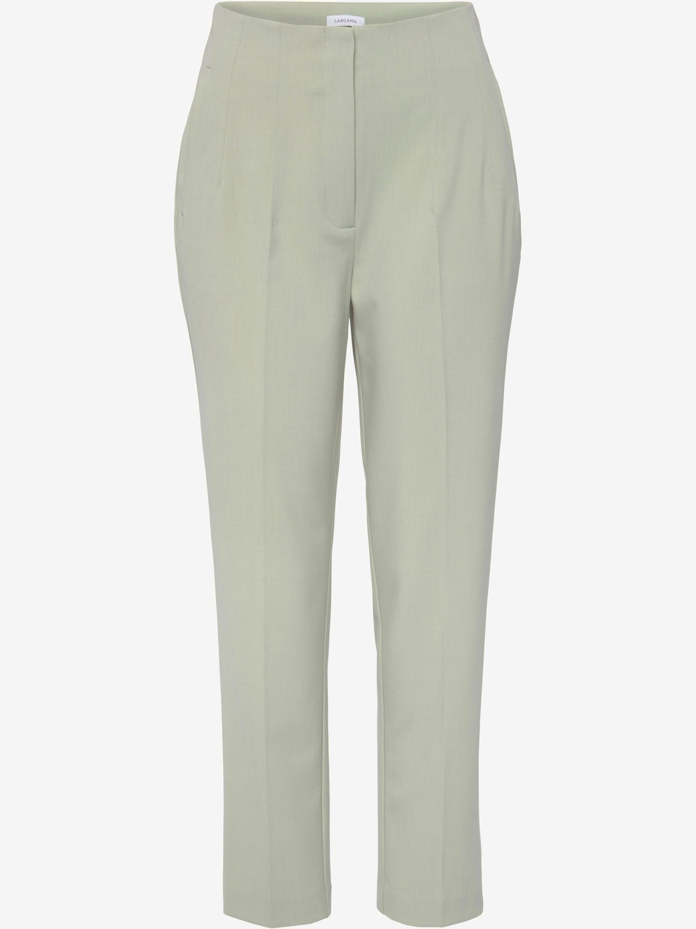 Pantalon tailleur bords-côtes plats