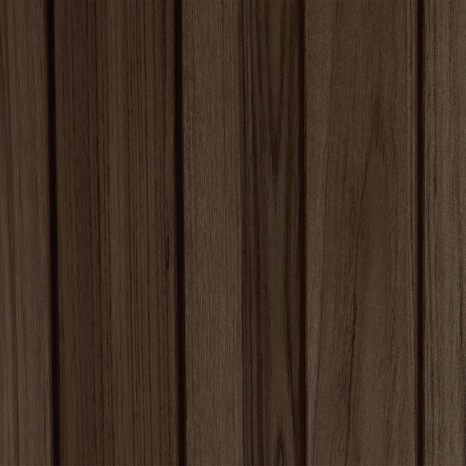 Keter Signature Gartenbank 130x60x85 cm, wetterfeste Aufbewahrungsbank mit 227 Liter Stauraum, Holzdesign Rosewood, 2-Sitzer Sitzgelegenheit, Palisander