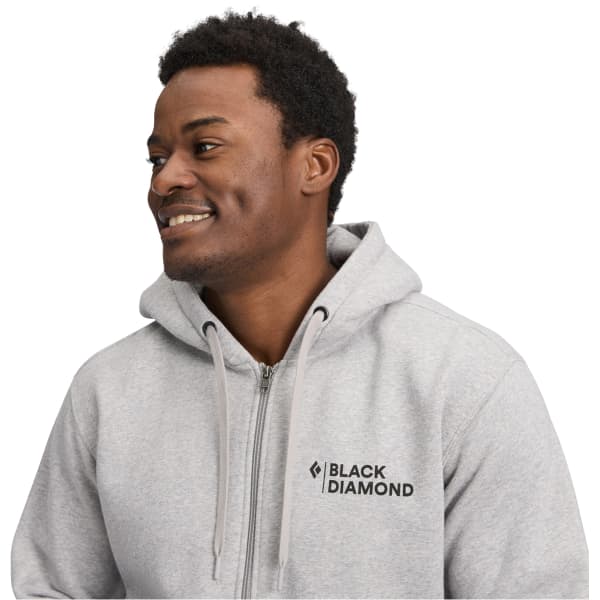 Sweat escalade BLACK DIAMOND MINI STACKED FZ HOODY NICKEL HEATHER