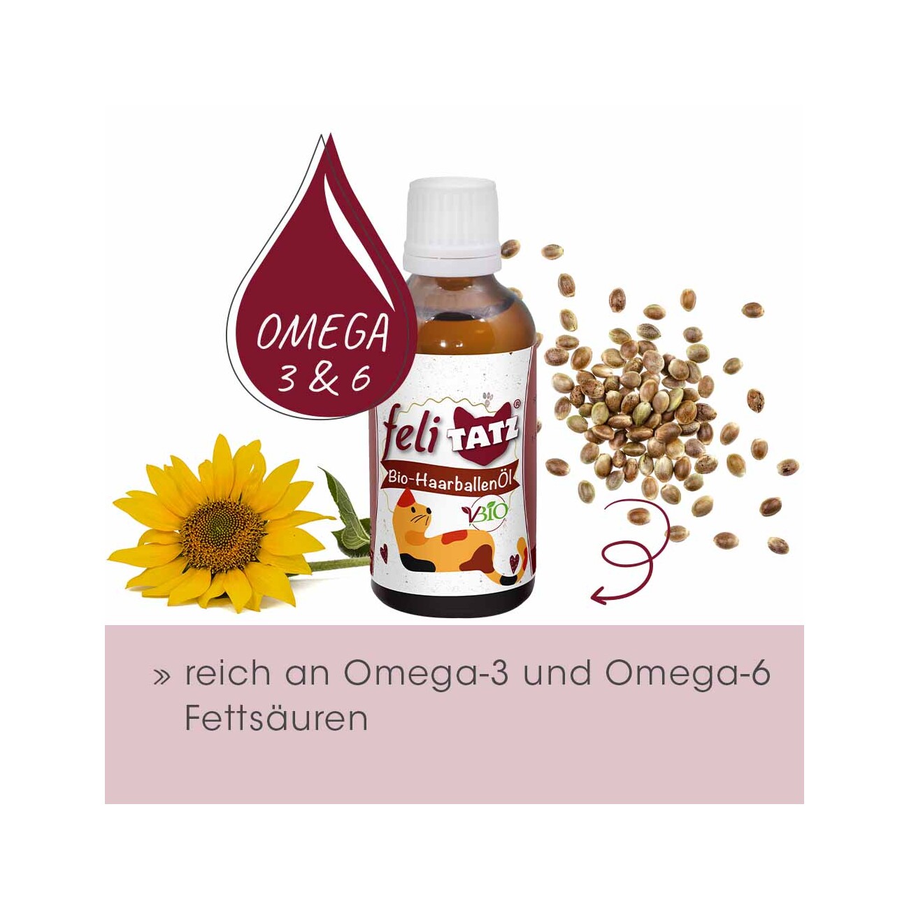 cdVet feliTATZ Bio-HaarballenÖl 50 ml