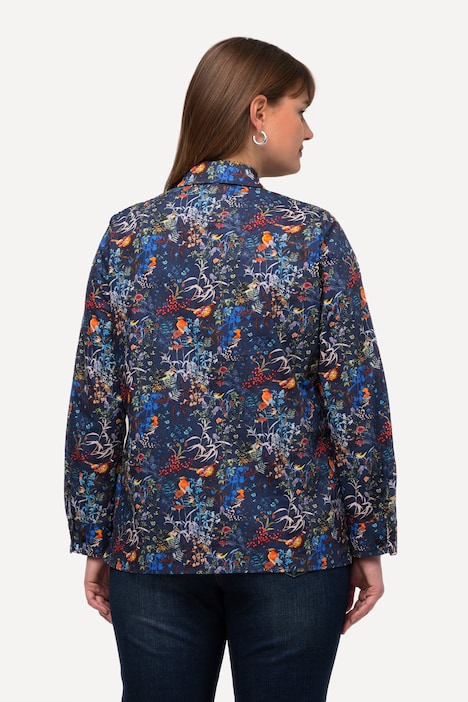 Hemdbluse, Wald, Hemdkragen, Langarm