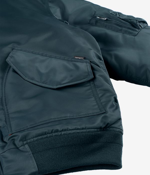 Carhartt WIP Olten Bomber Jacke (duck blue turmeric)