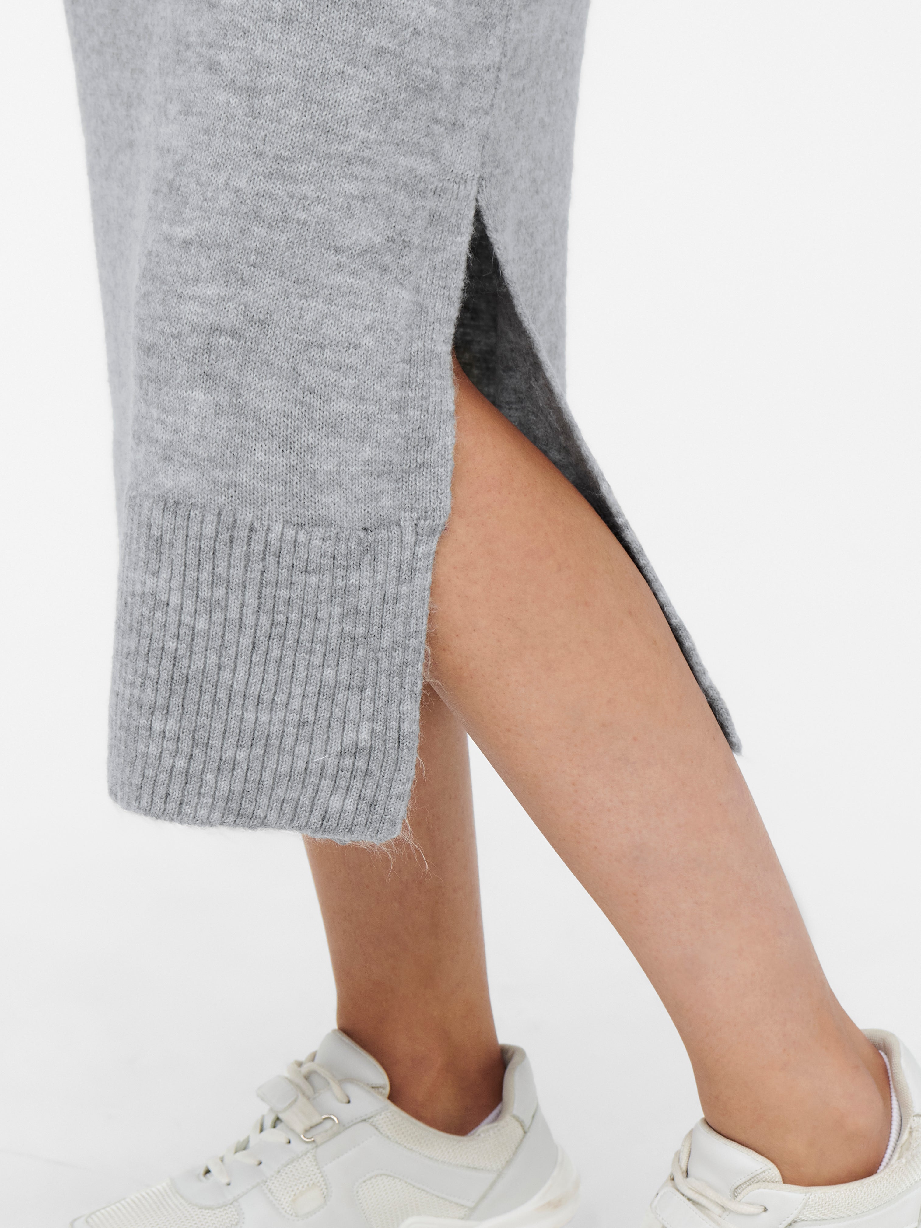 ONLBRANDIE Langes Kleid Light Grey Melange