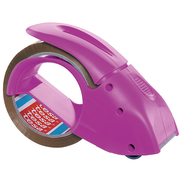 Dérouleur adhésif PACK 'N' GO Tesa coloris rose