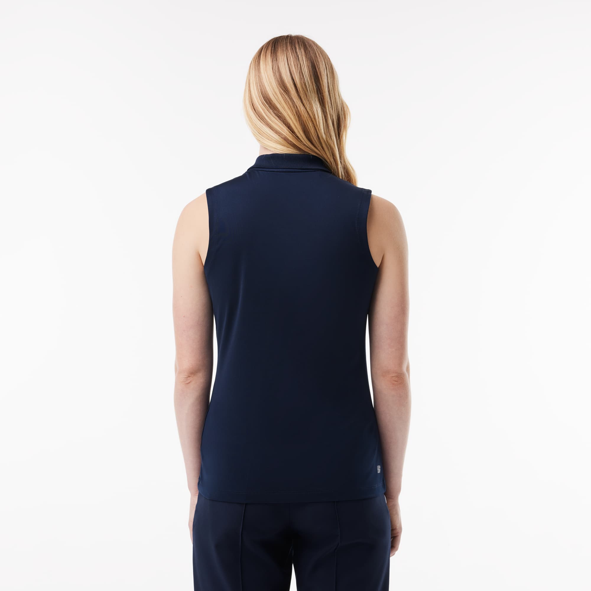 Polo Golf Ultra-Dry slim fit anti-UV stretch Manches Courtes - Bleu - Lacoste - Femme