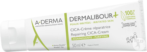 A-Derma Dermalibour+ Cica Crème Réparatrice Assainissante Peau Irritée 50ml