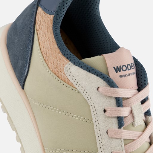 Woden Ronja Multi Sneakers beige Textiel