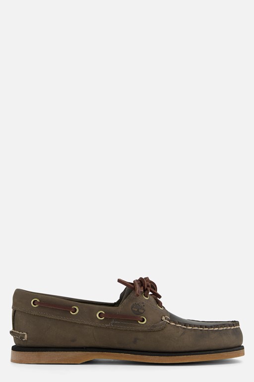 Timberland Classic Boat Instappers grijs Leer