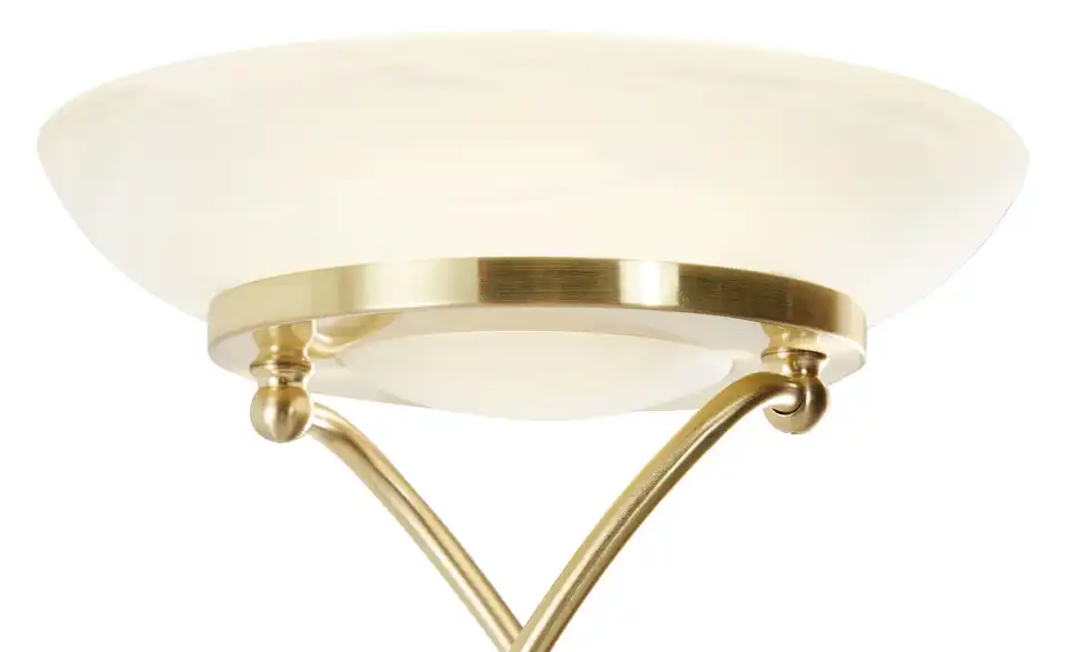 KHG LED Fluter, 2-flammig matt, lackiert, messingfarben