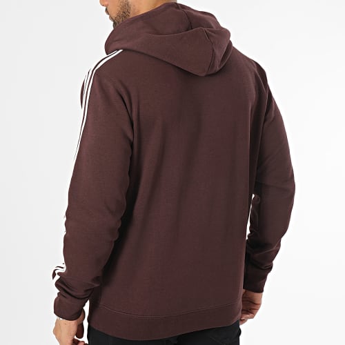 Sweat Capuche A Bandes 3 Stripes II5768 Marron