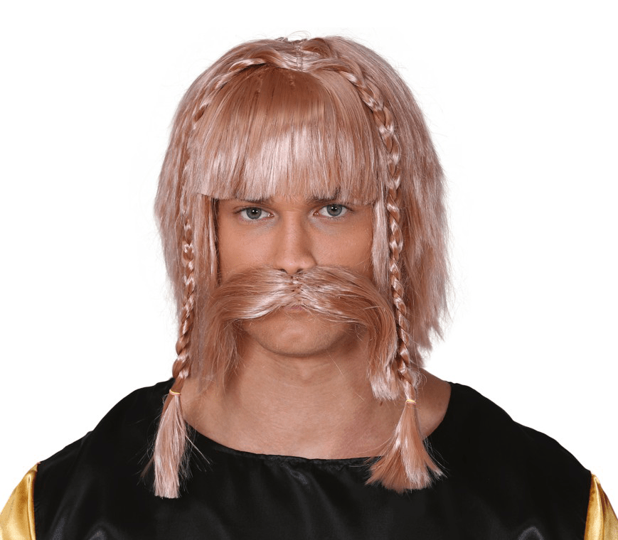Viking Pruik Snor