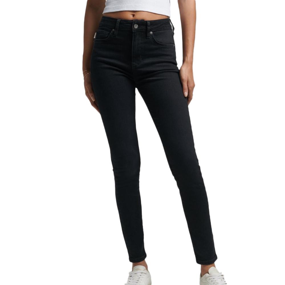 Superdry Jean Skinny Noir Femme Superdry Vintage High Rise