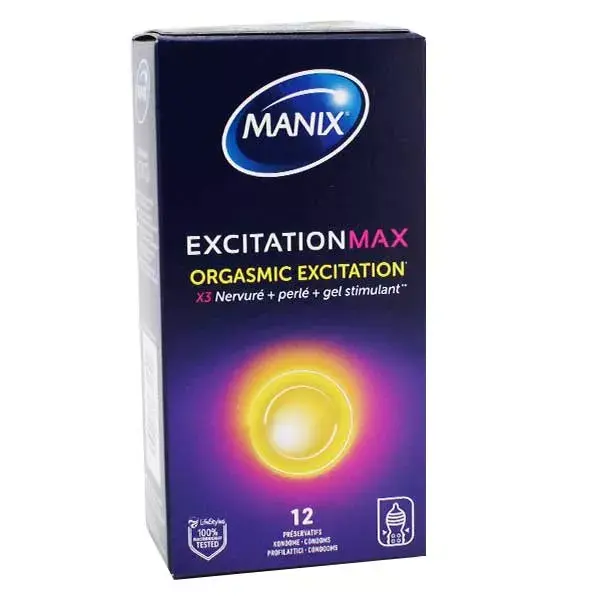 Manix Excitation Max Maxi Pack com 12 preservativos