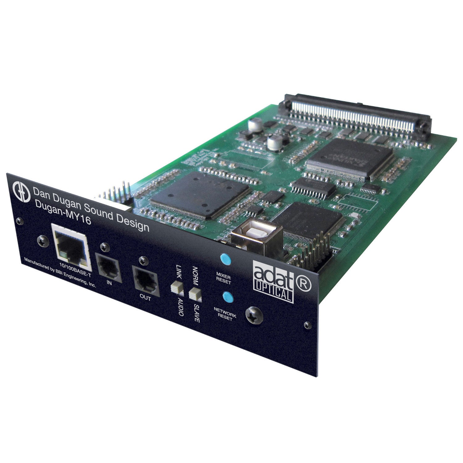 Yamaha Dugan-MY16 automixer interface kaart