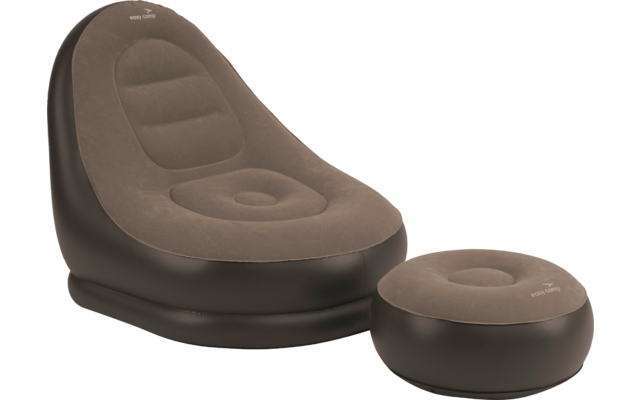 Easy Camp aufblasbarer Sessel mit Fußablage Maple Lounge Set 2 teilig