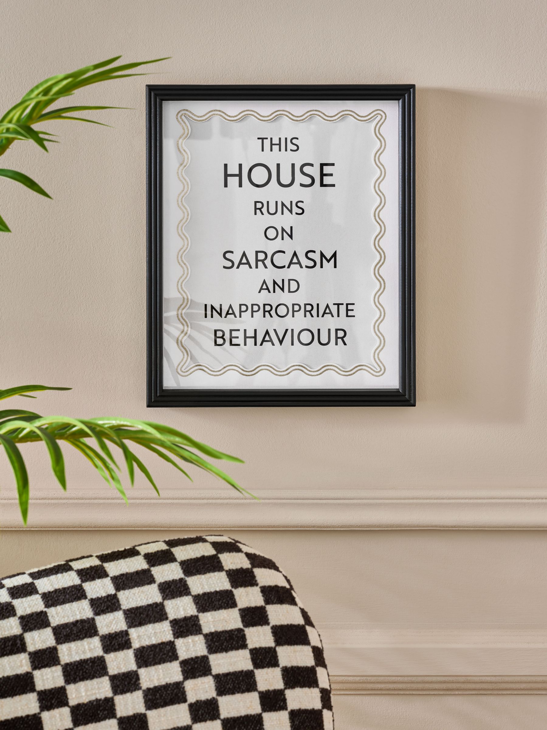 This House Runs On Framed Wall Art