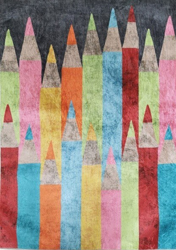 Mani Textile TPS_COLOR_CRAY00 - Tapis Enfant Coloré